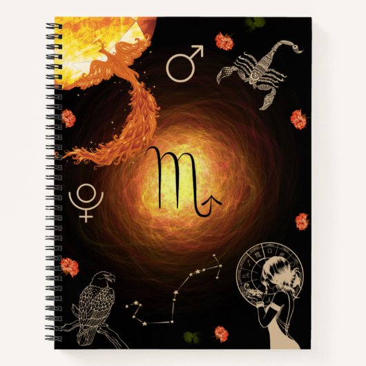Scorpio Zodiac Journal Notitieboek (Voorkant)