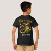 Scorpio-Zodiac Kinder Alle stijlen donkerder desig T-shirt (Achterkant volledig)