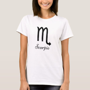 Scorpio Zodiac Logo Black T-shirt