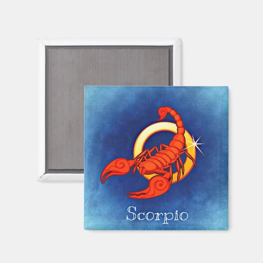scorpio zodiac magnet (Voorkant / Achterkant)