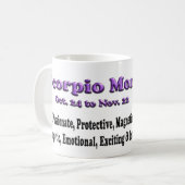 Scorpio Zodiac Moederdag Coffee Mok (Voorkant links)