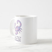 Scorpio Zodiac Mug – My Coffee Is Darker Than My T Koffiemok (Voorkant links)