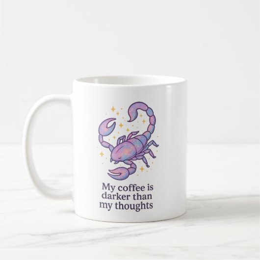 Scorpio Zodiac Mug – My Coffee Is Darker Than My T Koffiemok (Links)