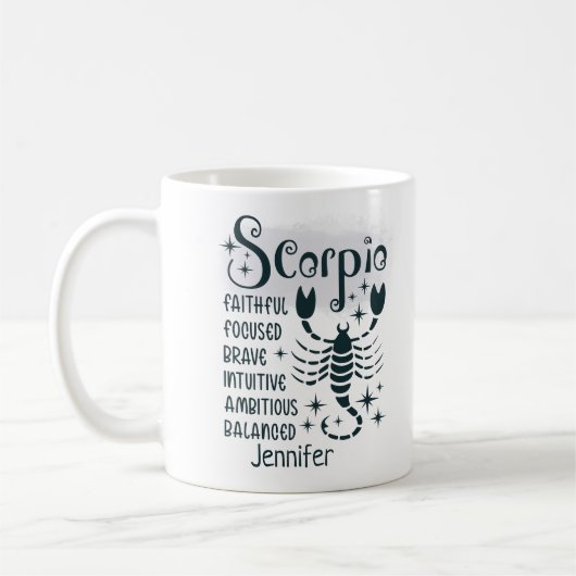 Scorpio Zodiac Personalized Traits Horoscope Koffiemok (Links)