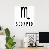 Scorpio zodiac poster (Thuiskantoor)