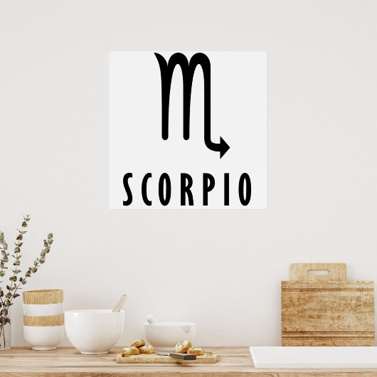 Scorpio zodiac poster (Keuken)