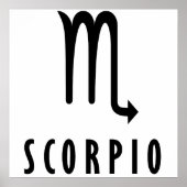 Scorpio zodiac poster (Voorkant)