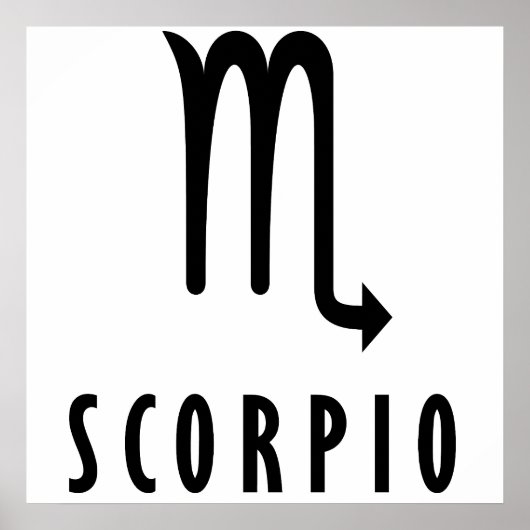 Scorpio zodiac poster (Voorkant)
