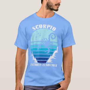 Scorpio Zodiac Retro Sterrennacht T-shirt