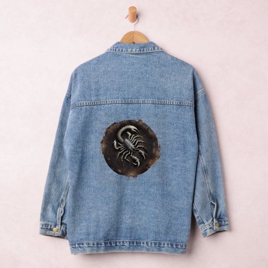 Scorpio Zodiac Scorpion Denim Jacket (Hangar)