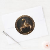 Scorpio Zodiac Scorpion Ronde Sticker (Envelop)