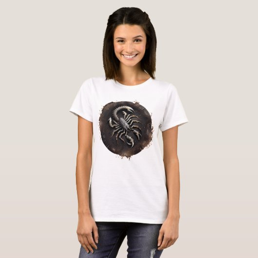 Scorpio Zodiac Scorpion T-shirt (Voorkant volledig)