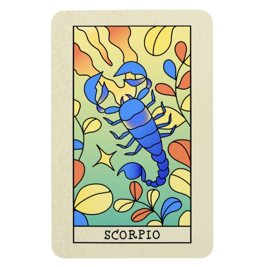 Scorpio Zodiac Sign Abstract Art  Magneet (Verticaal)