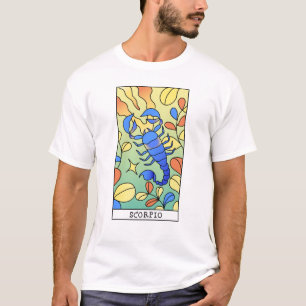Scorpio Zodiac Sign Abstract Art  T-shirt
