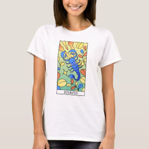 Scorpio Zodiac Sign Abstract Art  T-shirt