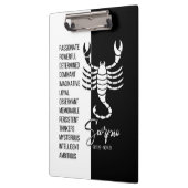 Scorpio Zodiac Sign Black & White klembord (Links)