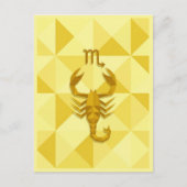 Scorpio Zodiac Sign Briefkaart (Voorkant)