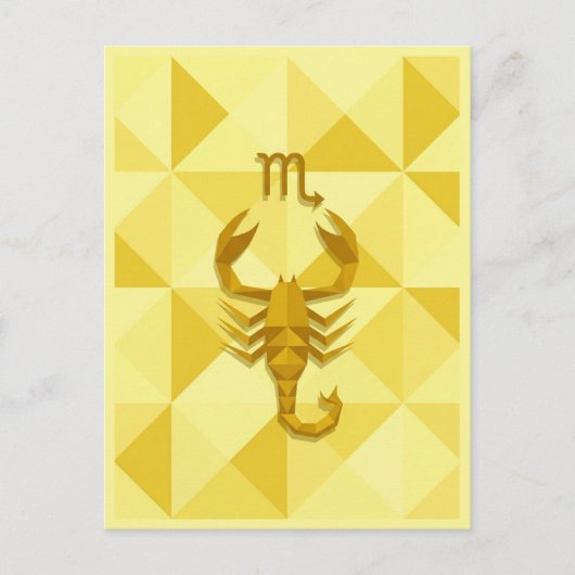 Scorpio Zodiac Sign Briefkaart (Voorkant)
