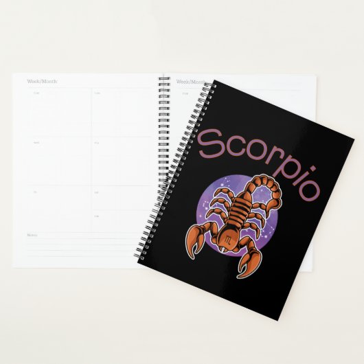 Scorpio Zodiac Sign Calendar Planner (Display)
