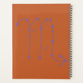 Scorpio Zodiac Sign Calendar Planner (Achterkant)