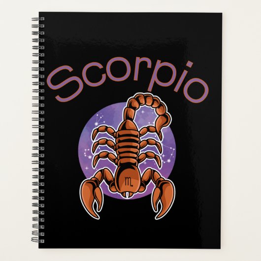 Scorpio Zodiac Sign Calendar Planner (Voorkant)