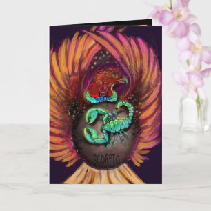 Scorpio Zodiac Sign Card Kaart