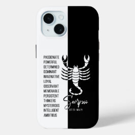 Scorpio Zodiac Sign iPhone 15 Case