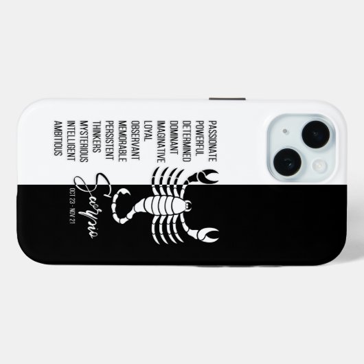 Scorpio Zodiac Sign Case-Mate iPhone Case (Achterkant (horizontaal))