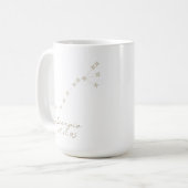 Scorpio Zodiac Sign Custom Birthday Mug Koffiemok (Voorkant links)