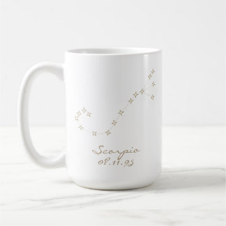 Scorpio Zodiac Sign Custom Birthday Mug Koffiemok