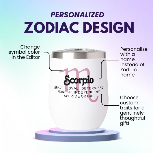 Scorpio Zodiac Sign Custom Traits