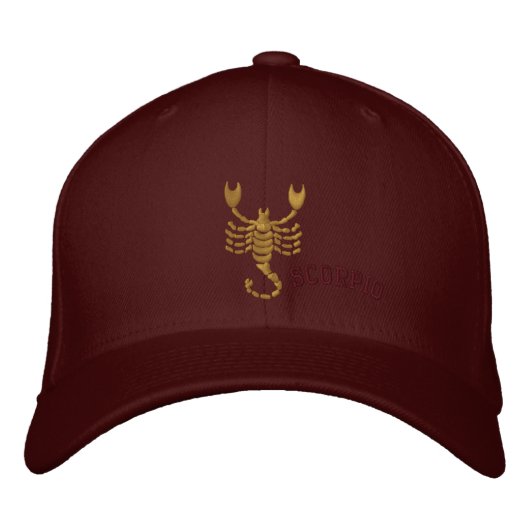Scorpio Zodiac Sign. Embroized 23-nov. 21 Pet (Voorkant)