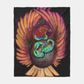 Scorpio Zodiac Sign Fleece Blanket Deken (Voorkant)