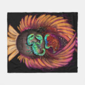 Scorpio Zodiac Sign Fleece Blanket Deken (Voorkant (Horizontaal))