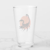 Scorpio Zodiac Sign Glas (Achterkant)