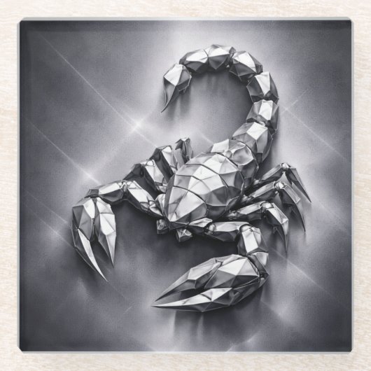 scorpio zodiac sign glazen onderzetter (Voorkant)