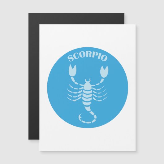 Scorpio, Zodiac Sign, Horoscope, Astrology Magnetische Uitnodiging (Voorkant / Achterkant)