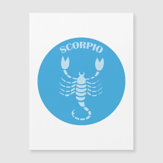 Scorpio, Zodiac Sign, Horoscope, Astrology Magnetische Uitnodiging (Voorkant)