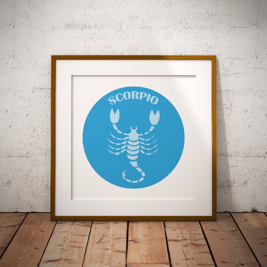 Scorpio, Zodiac Sign, Horoscope, Astrology Poster