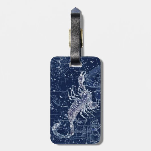 Scorpio Zodiac Sign  Illustratie Bagagelabel (Achterkant verticaal)