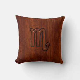 Scorpio Zodiac Sign in Mahogany Style Decor Kussen