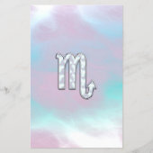 Scorpio Zodiac Sign in Moeder van Parelstijl Flyer (Voorkant)