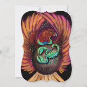 Scorpio Zodiac Sign Invitation Kaart (Voorkant)
