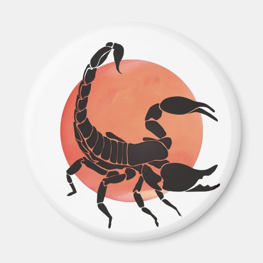 Scorpio Zodiac Sign Magneet (Voorkant)