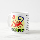 Scorpio Zodiac Sign Mok (Voorkant links)