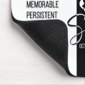 Scorpio Zodiac Sign Mousepad, Black & White Muismat (Hoek)