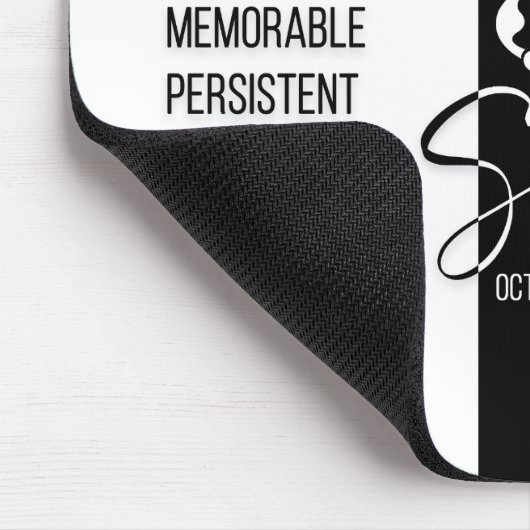 Scorpio Zodiac Sign Mousepad, Black & White Muismat (Hoek)