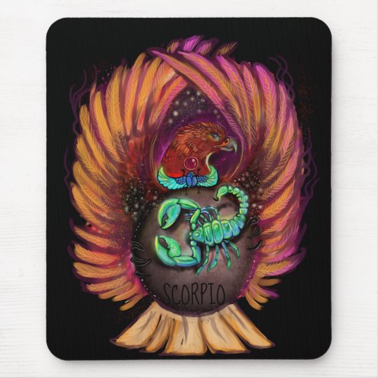 Scorpio Zodiac Sign Muismat (Voorkant)