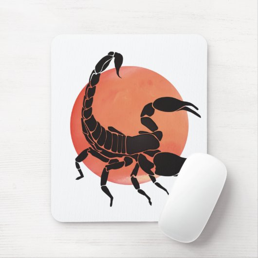 Scorpio Zodiac Sign Muismat (Met muis)