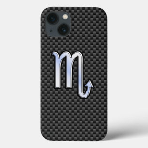 Scorpio Zodiac Sign on Carbon Fiber Astrology Case-Mate iPhone Case